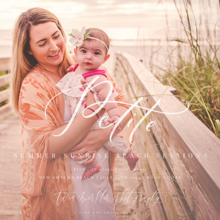 Summer 2019 sunrise beach mini sessions by Tara Merkler Photography a Lake Mary, Florida family photographer
